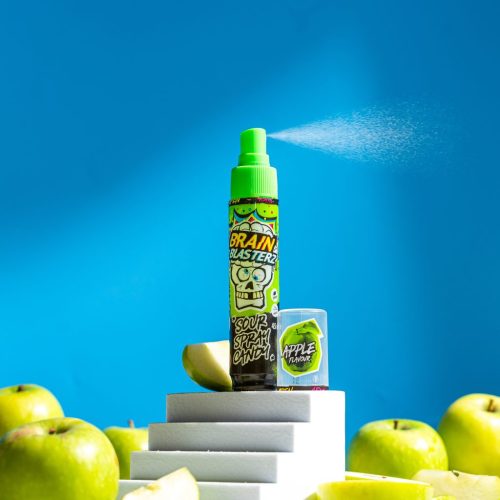 Brain Blasterz Super Sour folyékony cukorka spray Zöldalma ízű 45 ml