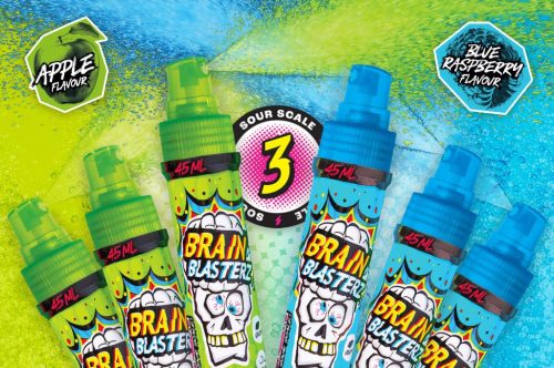 Brain Blasterz Super Sour folyékony cukorka spray Zöldalma ízű 45 ml