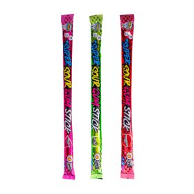   Brain Blasterz Sour Gum Stick Savanyú rágórúd Eper ízű 22g