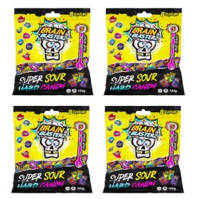   Brain Blasterz  Extrém Savanyú Keménycukorka 4db-os válogatás