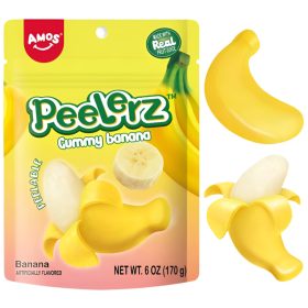 Amos Peelerz Hámozható Banános Gumicukor 65g