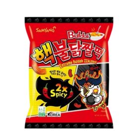 Buldak Zzaldduk 2x Csípős Csirke Ízesítésű Chips 80g