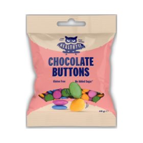   HealthyCo Chocolate Buttons Cukormentes Csokoládé Drazsé 40g