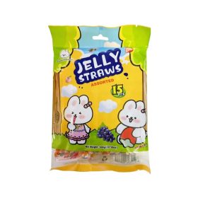   SWEETMELLOW JELLY STRAWS GYÜMÖLCSÖS ZSELÉ szívószálak 300g