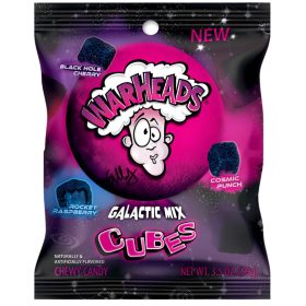 Warheads Galactic Mix Cubes savanyú gumicukor 99g
